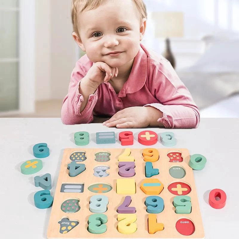 PUZZLE EDUCATIVO DE NUMEROS Y OPERACIONES MATEMATICAS - 3