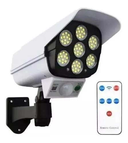 FOCO LED SOLAR EXTERIOR 180W CON SENSOR DE MOVIMIENTO - 1