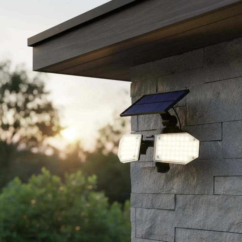 FOCO SOLAR 78 LED CON SENSOR DE MOVIMIENTO AJUSTABLE - 5