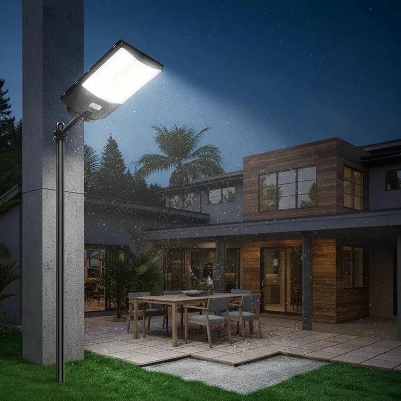 FOCO LED SOLAR 1000W PARA EXTERIOR CON SOPORTE - 2