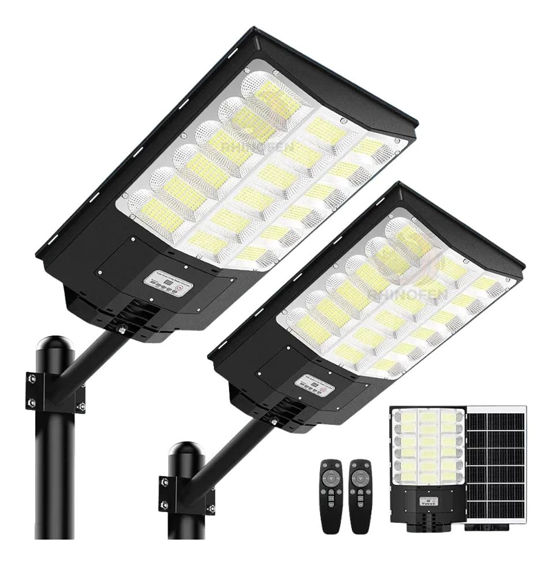 FOCO LED SOLAR 1000W PARA EXTERIOR CON SOPORTE - 3
