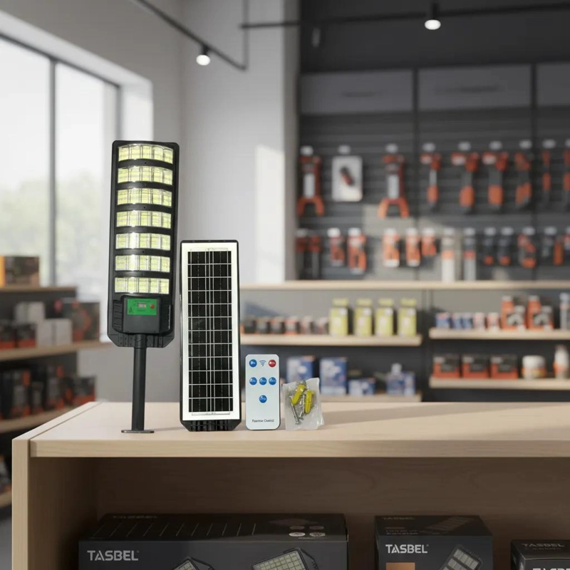 FOCO SOLAR LED 700W EXTERIOR CON CONTROL Y SOPORTE - 5