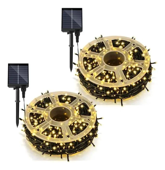ROLLO DE LUZ SOLAR LED 50 METROS CON 300 LUCES - 1