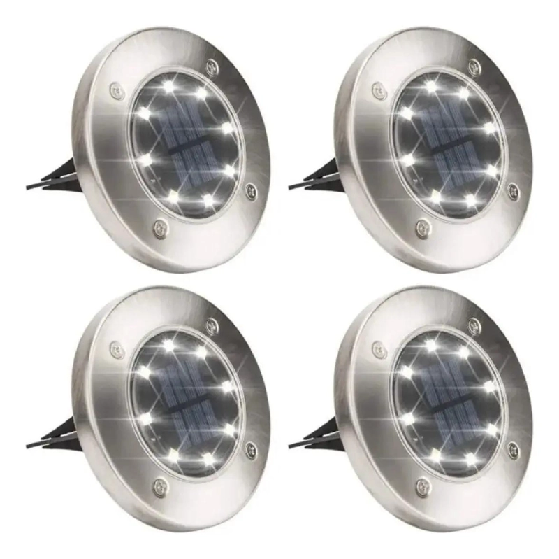 8 FOCOS SOLARES LED PARA EXTERIOR DE PIE - 1