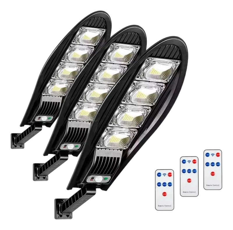 PACK 3 FOCOS LED SOLARES PARA EXTERIOR 180W - 1