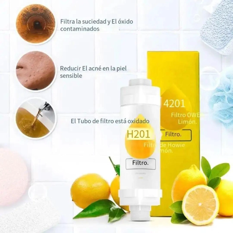 FILTRO PARA DUCHA CON VITAMINA C Y AROMA - 4