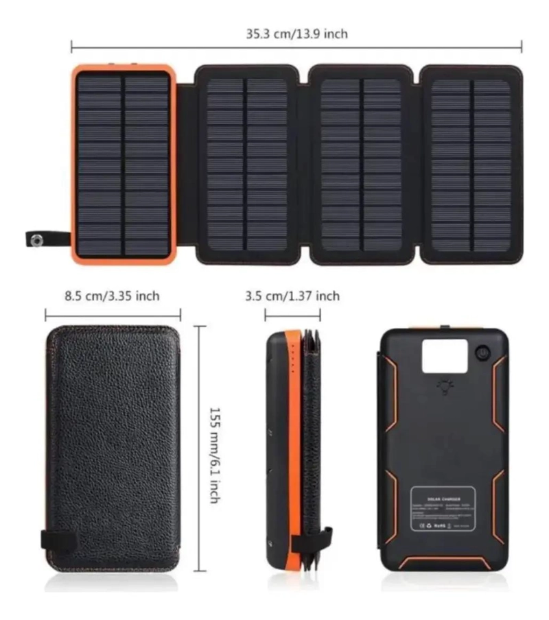 POWER BANK SOLAR MULTIUSO CON CARGA RAPIDA - 5
