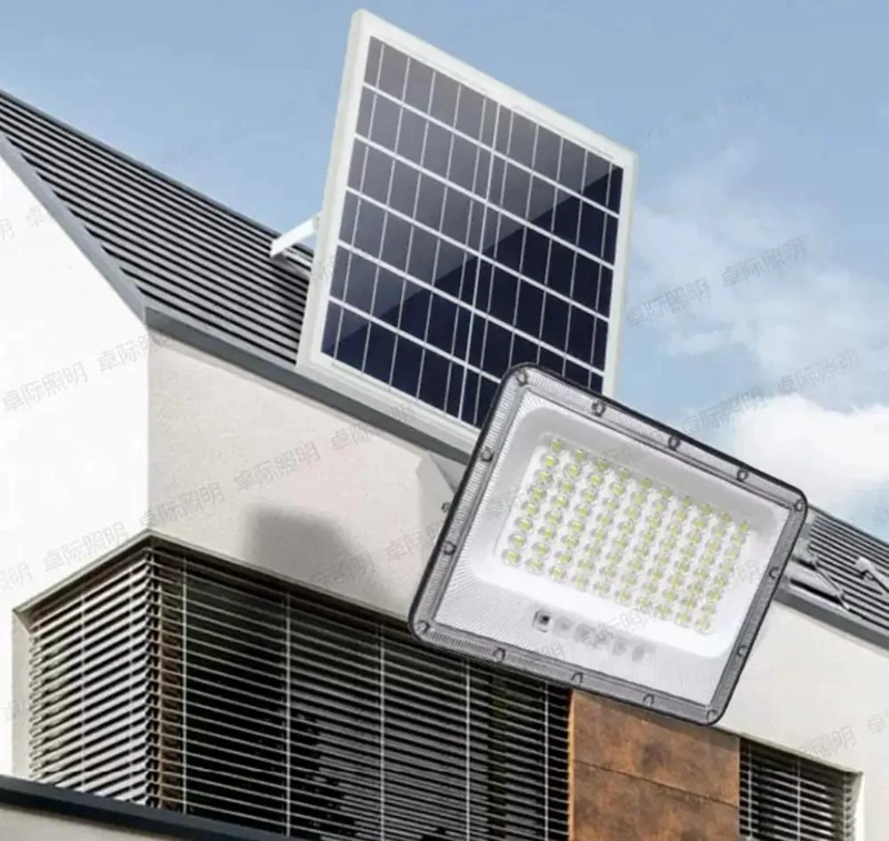 FOCO REFLECTOR SOLAR 50W CON PANEL Y CONTROL - 2