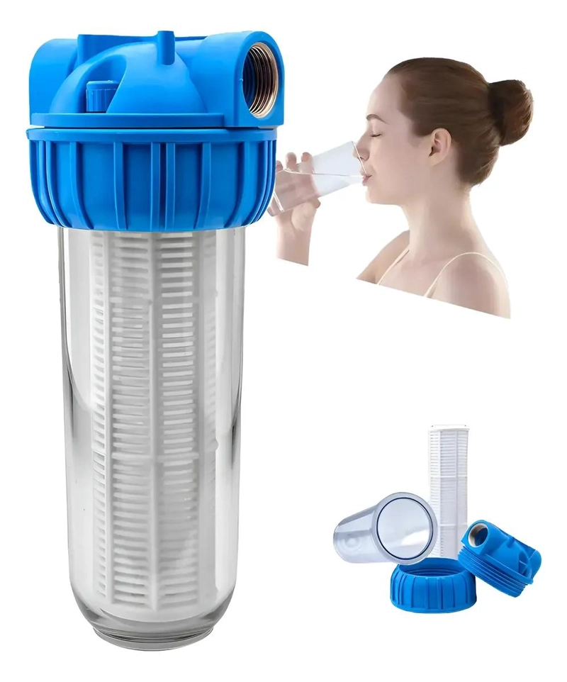 FILTRO DE AGUA CON ARENA Y CONTENEDOR LAVABLE 1 PULGADA - 1