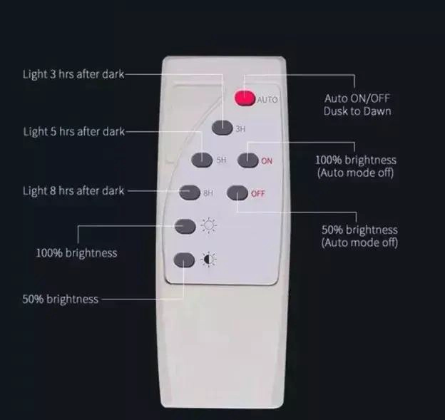 FOCO SOLAR 200W CON 110 LEDS Y CONTROL REMOTO - 5
