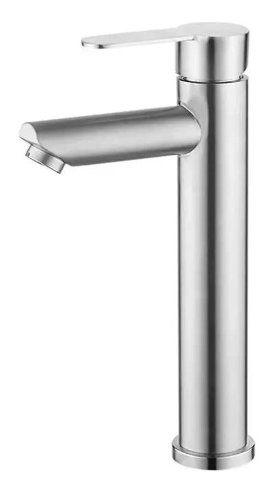 LLAVE MONOMANDO ALTA PARA LAVATORIO ACERO INOXIDABLE - 1