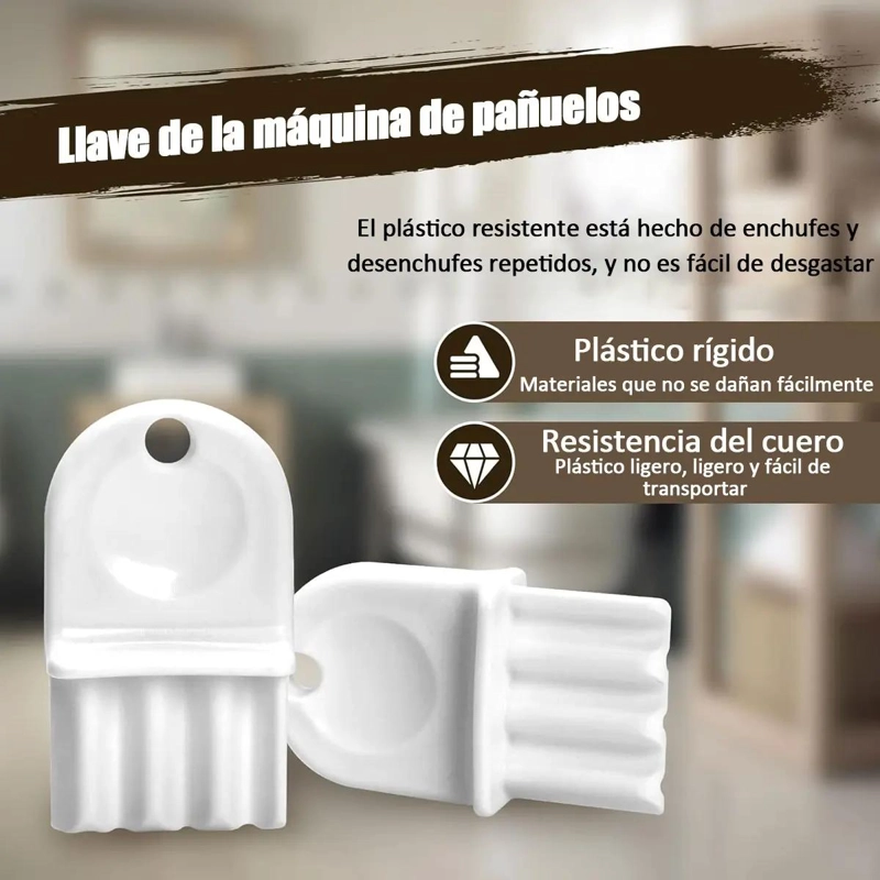 SET DE 10 LLAVES UNIVERSALES PARA SOPORTE DE PAPEL HIGIE N - 3