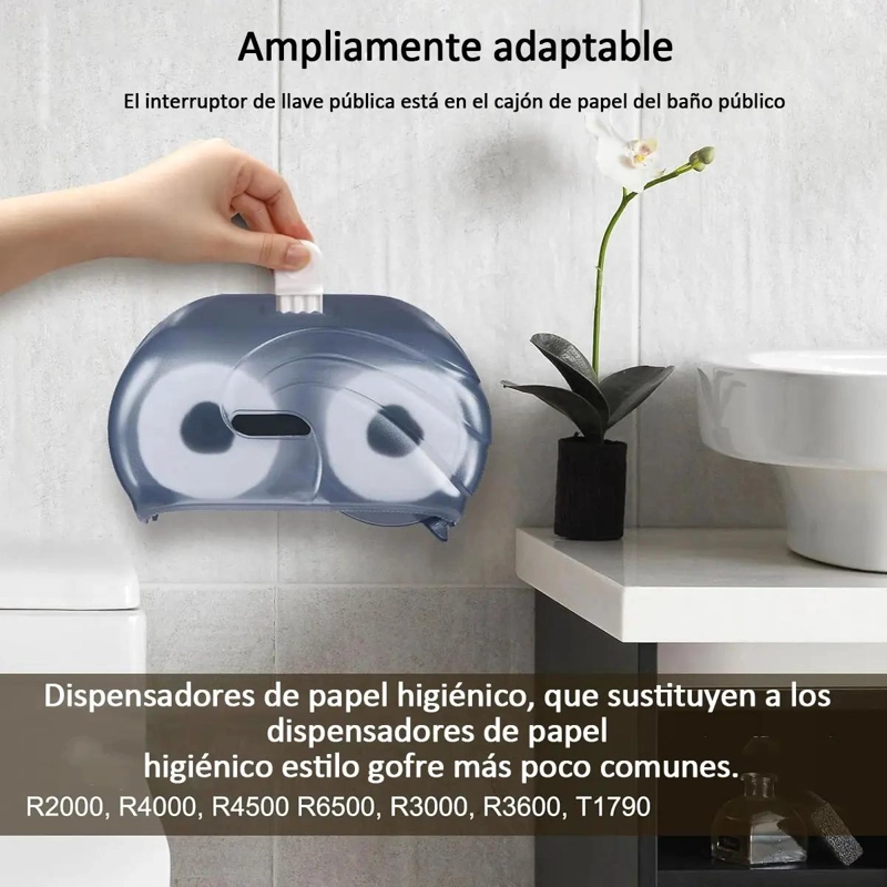 SET DE 10 LLAVES UNIVERSALES PARA SOPORTE DE PAPEL HIGIE N - 4