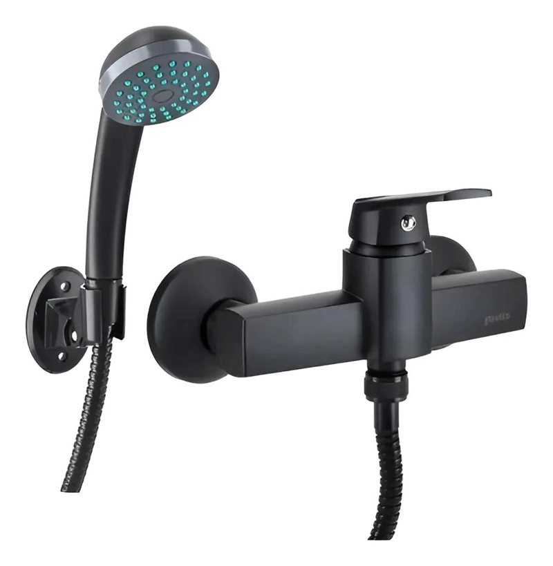 MONOMANDO PARA DUCHA COLOR NEGRO CON DISEÑO MODERNO - 1