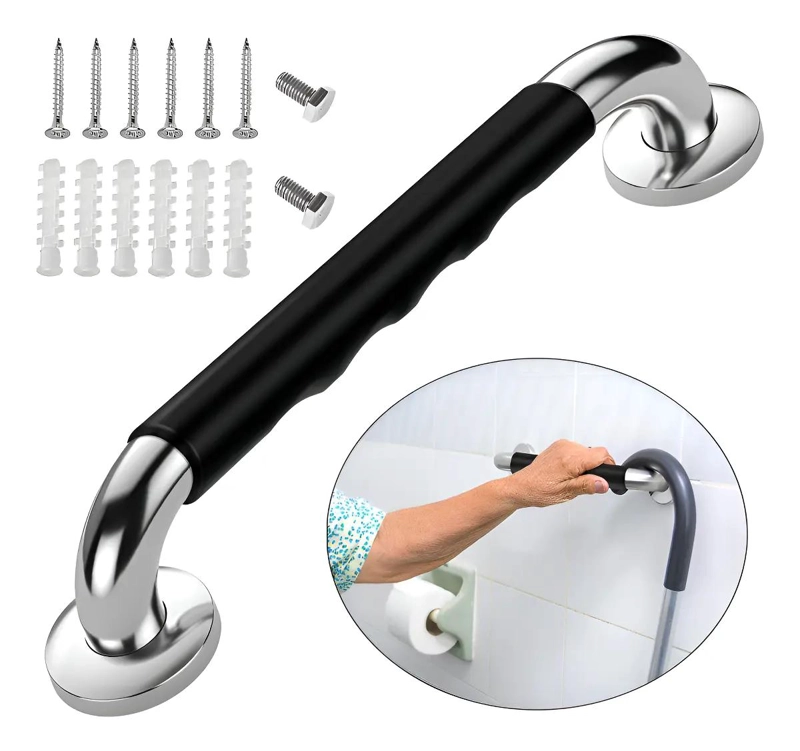BARRA DE SEGURIDAD ANTIDESLIZANTE 50CM PARA BAÑO - 1