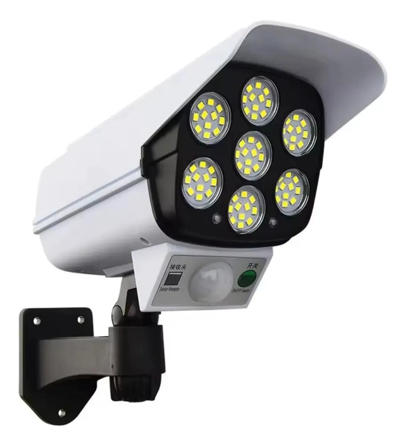 FOCO SOLAR CON SENSOR DE MOVIMIENTO TIPO CAMARA - 1