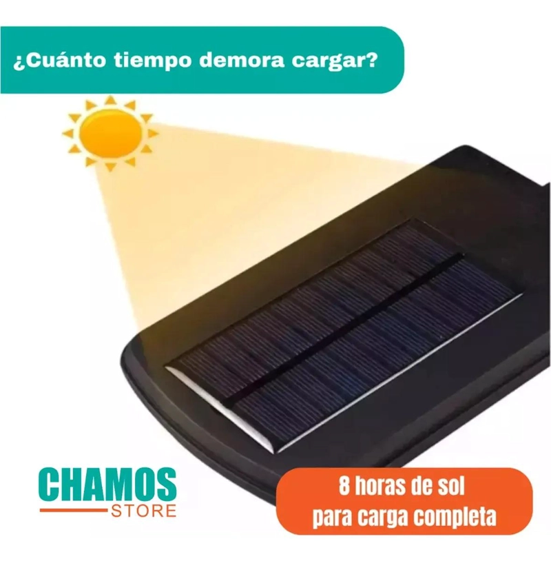 PACK 4 FOCOS SOLARES LED CON SENSOR MOVIMIENTO IP65 - 4
