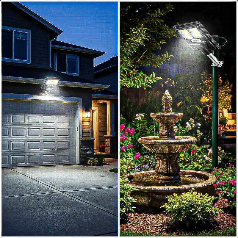 FOCO SOLAR LED EXTERIOR 60W LUZ SOLAR - 5