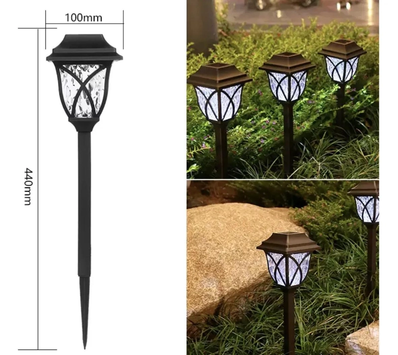 PACK DE 6 LAMPARAS SOLARES DECORATIVAS PARA JARDIN - 2