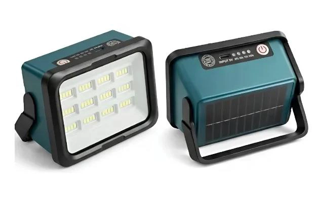 FOCO SOLAR LED RECARGABLE 50W PARA EMERGENCIA - 2
