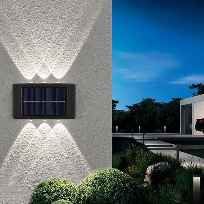 JUEGO DE 2 LAMPARAS SOLARES LED PARA JARDIN Y PATIO - 1