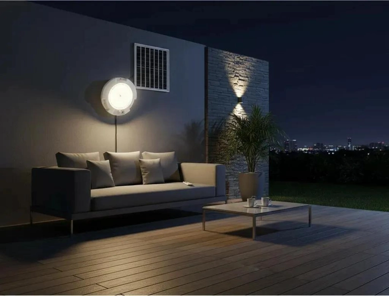 FOCO SOLAR LED 500W CON PANEL Y CONTROL REMOTO - 1