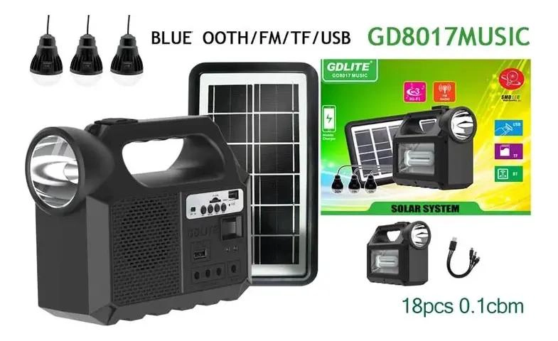 KIT SOLAR CAMPING CON AMPOLLETAS LED Y RADIO BLUETOOTH - 2