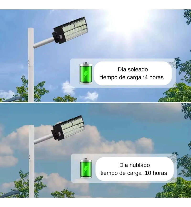 FOCO LED SOLAR 1500W CON CONTROL REMOTO Y BASE NEGRA - 3