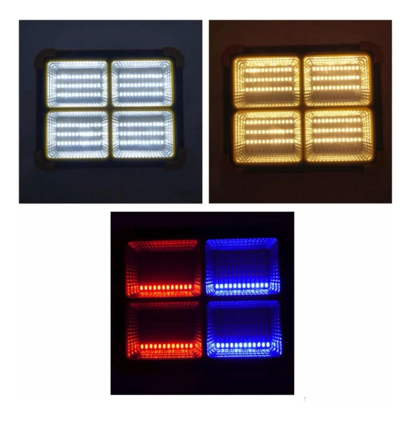 PROYECTOR SOLAR PORTATIL 288 LEDS 300W DUO COLOR - 4