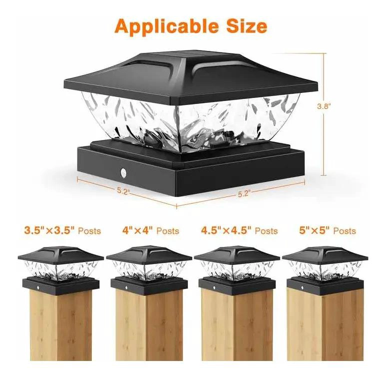 LUCES DE POSTE SOLAR CON SENSOR LED PARA EXTERIOR - 4