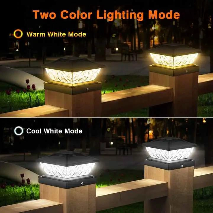 LUCES DE POSTE SOLAR CON SENSOR LED PARA EXTERIOR - 5