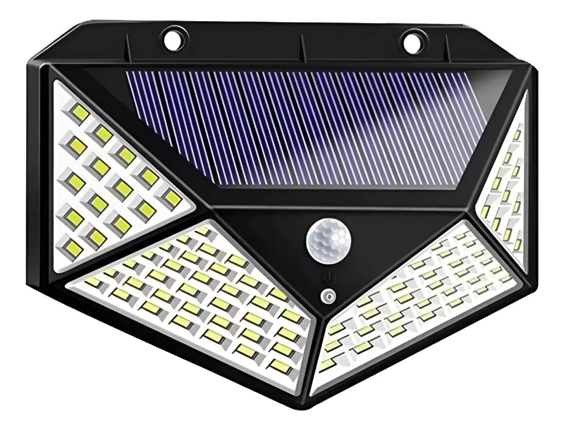 PACK 6 FOCOS SOLARES PARA EXTERIOR CON PANEL SOLAR - 1