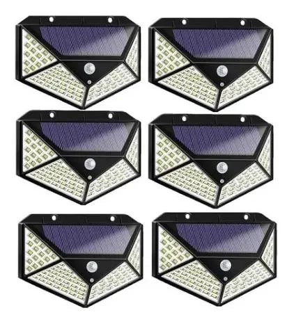 PACK 6 FOCOS SOLARES PARA EXTERIOR CON PANEL SOLAR - 3