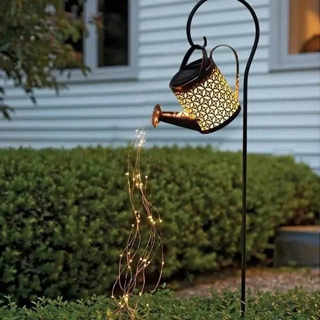 PACK 2 REGADERAS SOLARES LED DECORATIVAS PARA JARDIN - 2