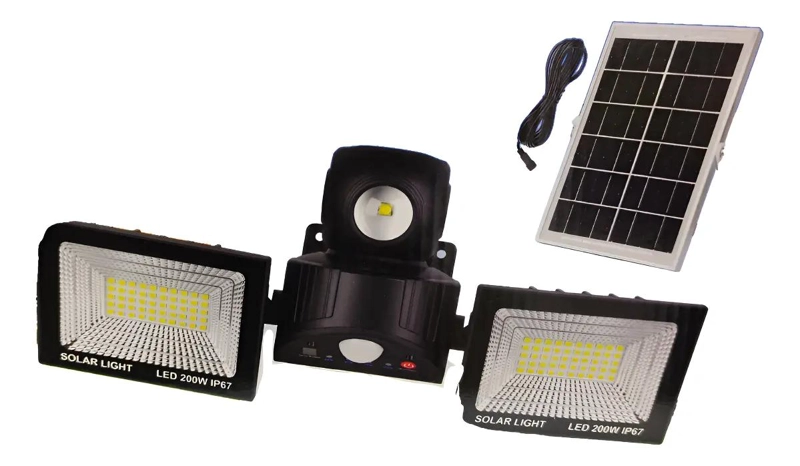 FOCO SOLAR EXTERIOR CON SENSOR DE MOVIMIENTO - 1