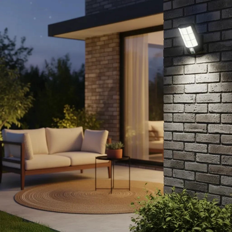 LAMPARA SOLAR LED CON SENSOR DE MOVIMIENTO - 4