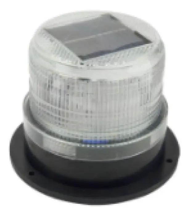 BALIZA LED SOLAR CON LUZ ESTROBOSCOPICA NOCTURNA Y BASE I - 2
