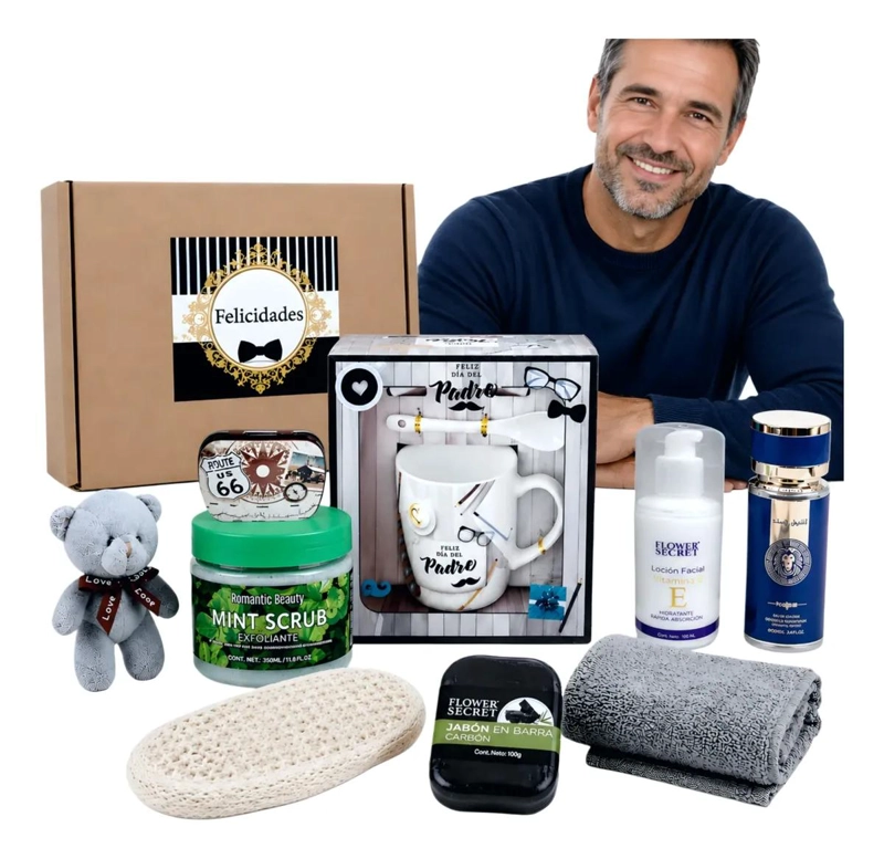 SET REGALO PARA HOMBRE CON TAZON Y ACCESORIOS - 1