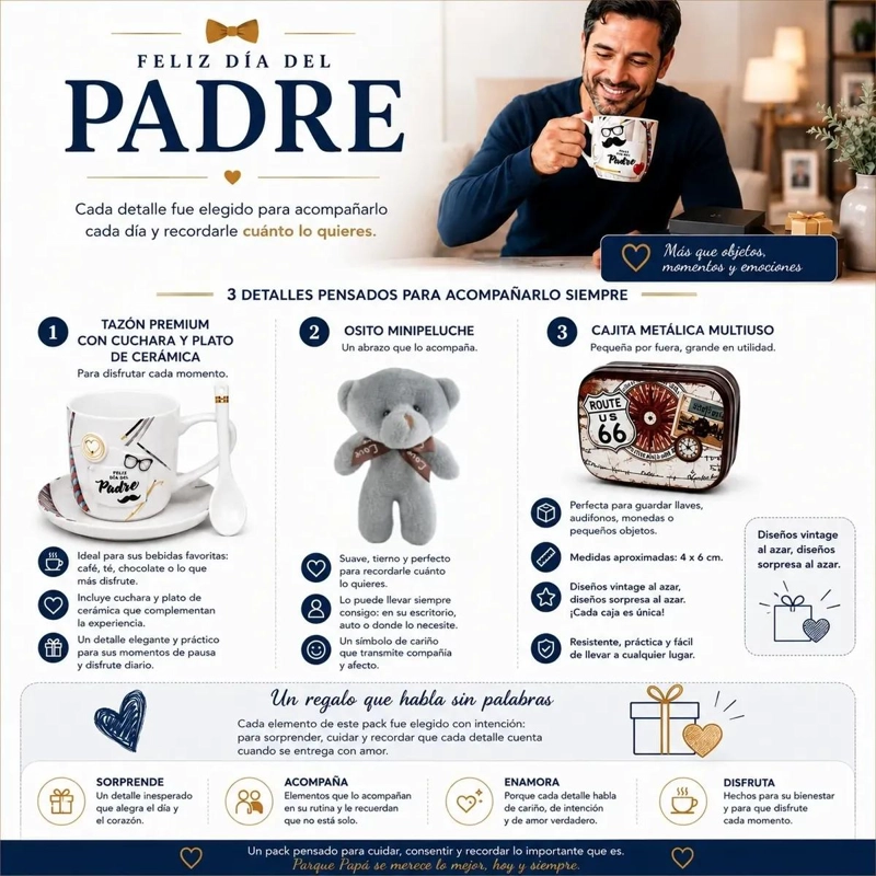 SET REGALO PARA HOMBRE CON TAZON Y ACCESORIOS - 3