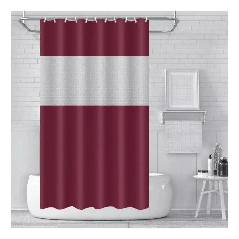 SET DE ACCESORIOS DE BAÑO ORGANIZADOR CON CORTINA Y JABONERA - 5