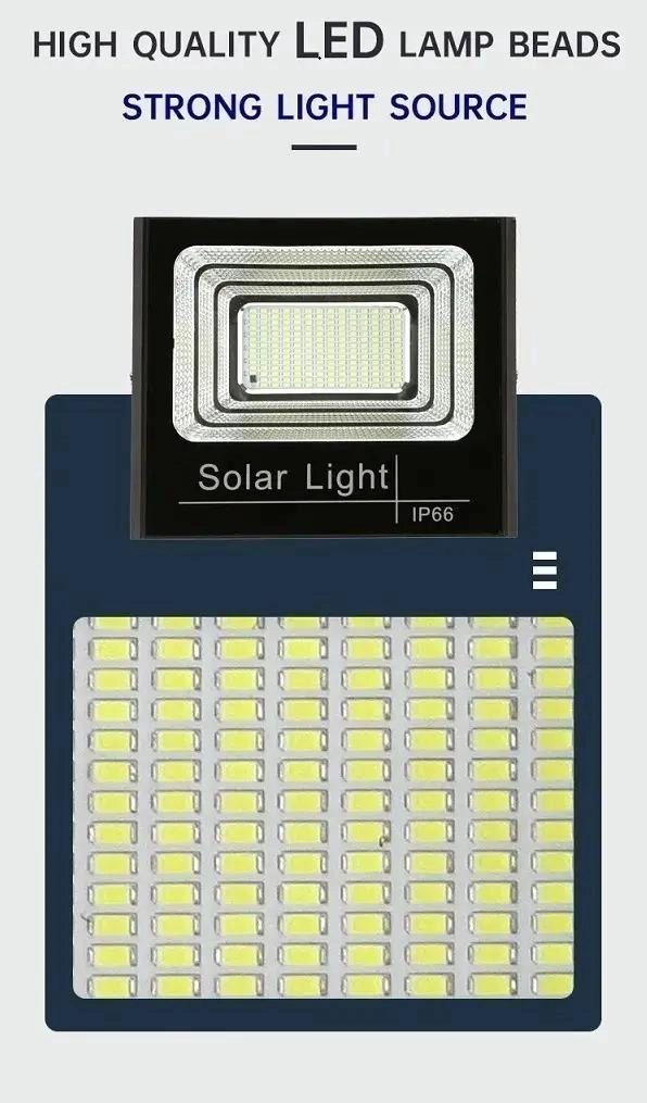 FOCO REFLECTOR 300W CON CONTROL Y PANEL SOLAR IP66 - 3