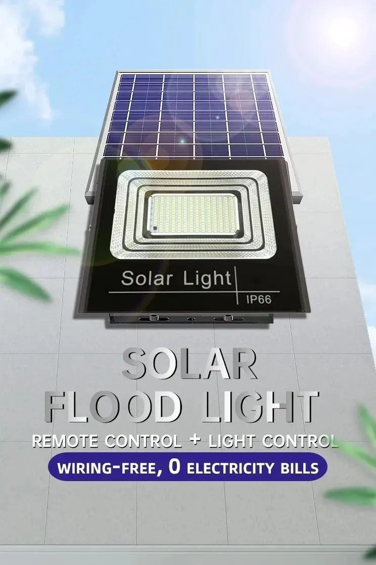 FOCO REFLECTOR 300W CON CONTROL Y PANEL SOLAR IP66 - 4