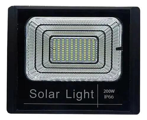 PACK 2 FOCOS SOLARES LED 200W LUZ BLANCA CONTROL REMOTO - 2