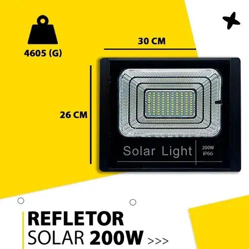 PACK 2 FOCOS SOLARES LED 200W LUZ BLANCA CONTROL REMOTO - 4