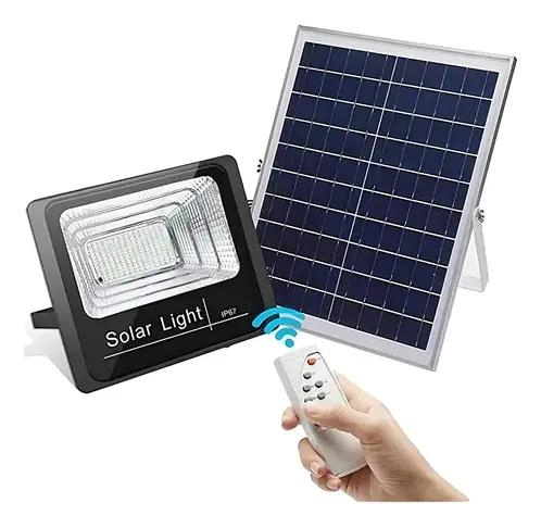 PACK 2 FOCOS SOLARES LED 200W LUZ BLANCA CONTROL REMOTO - 5