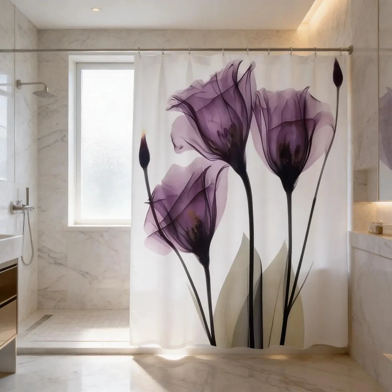 CORTINA PARA BAÑO RESISTENTE AL AGUA - 2