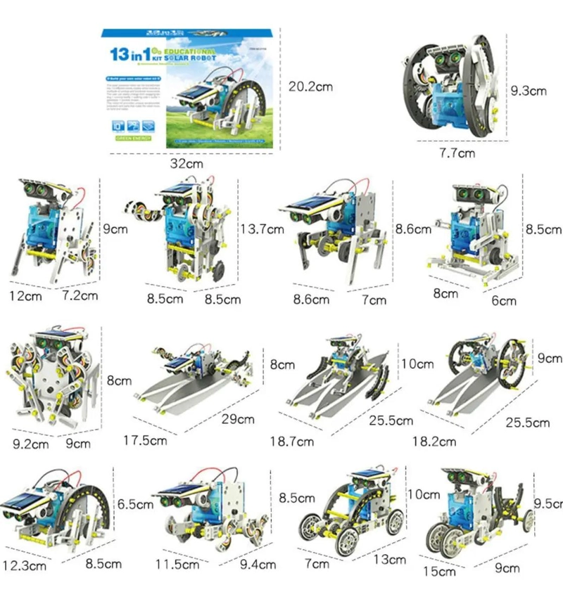ROBOT EDUCATIVO SOLAR 13 EN 1 PARA NIÑOS - 2