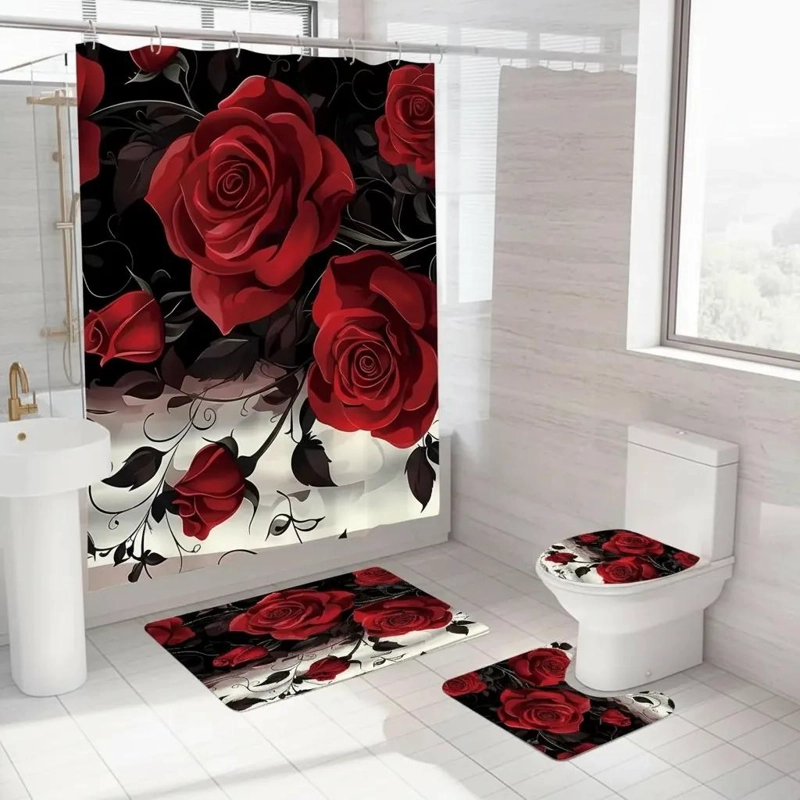 CORTINA DE BAÑO IMPERMEABLE 180X180 CM - 1