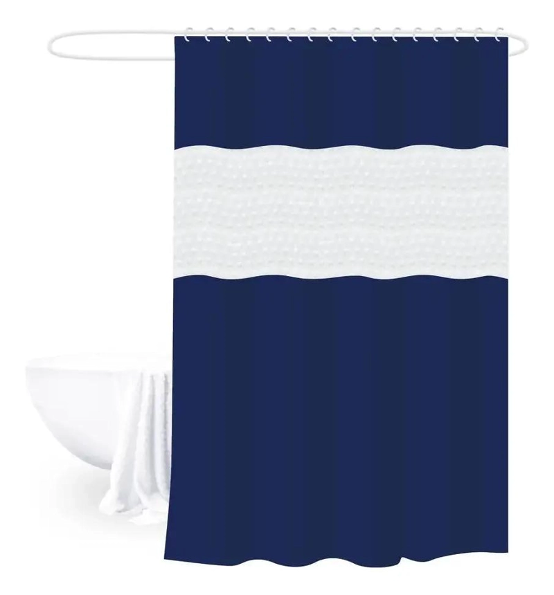 CORTINA DE BAÑO IMPERMEABLE DE TELA 200X180 CM - 1