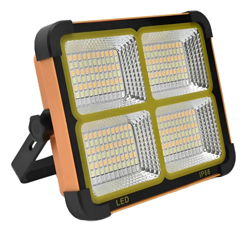 FOCO RECARGABLE SOLAR PORTATIL 1000W CON 5 MODOS DE LUZ - 1